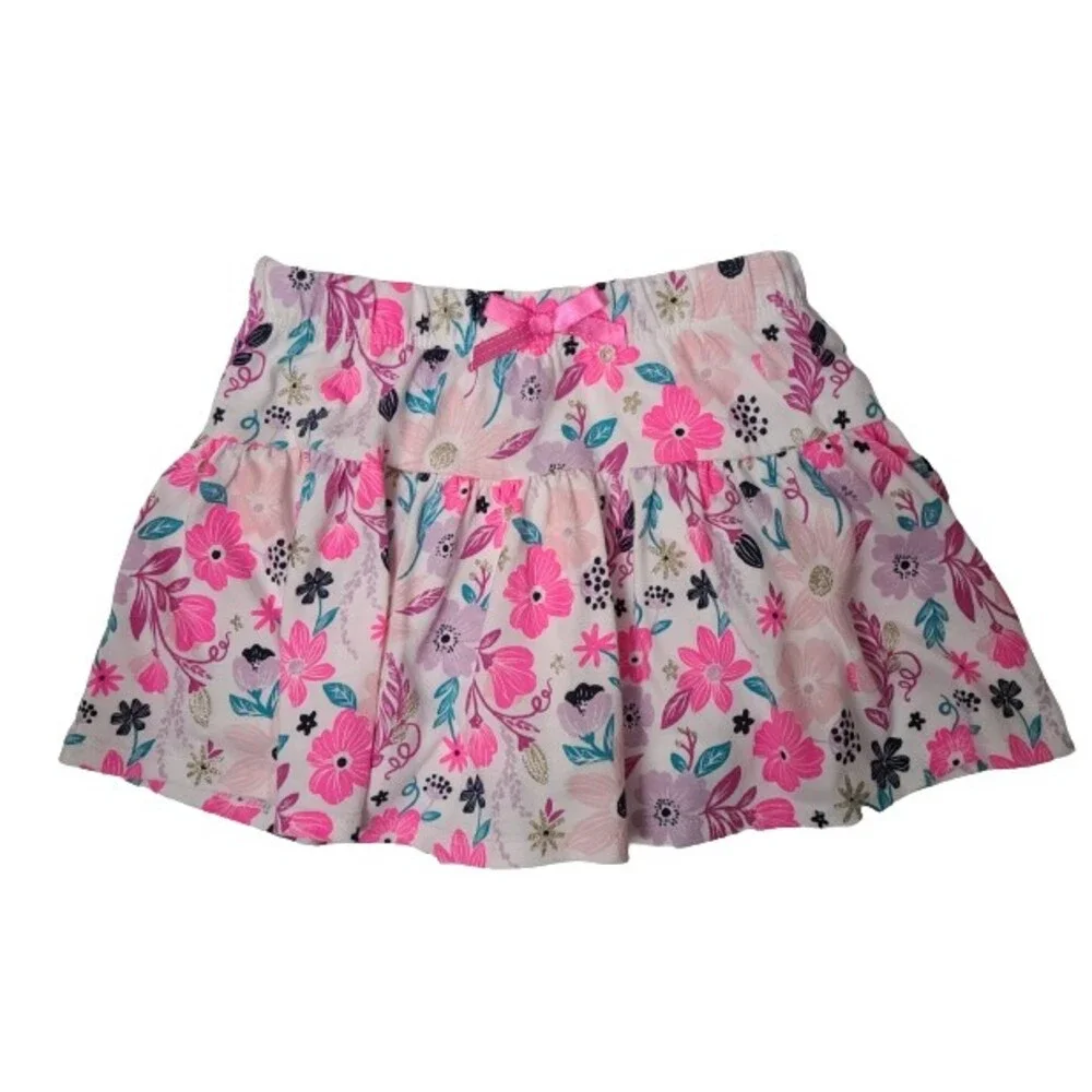 Cynthia Rowley Girls 3 Pc Set T-Shirt 2 Skorts Pink White Fairy Sz M 5 6 Outfit